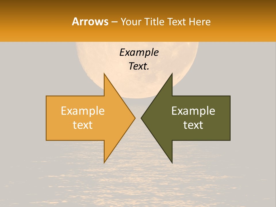 A Full Moon Over A Body Of Water PowerPoint Template