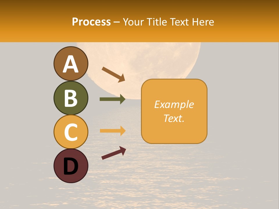 A Full Moon Over A Body Of Water PowerPoint Template