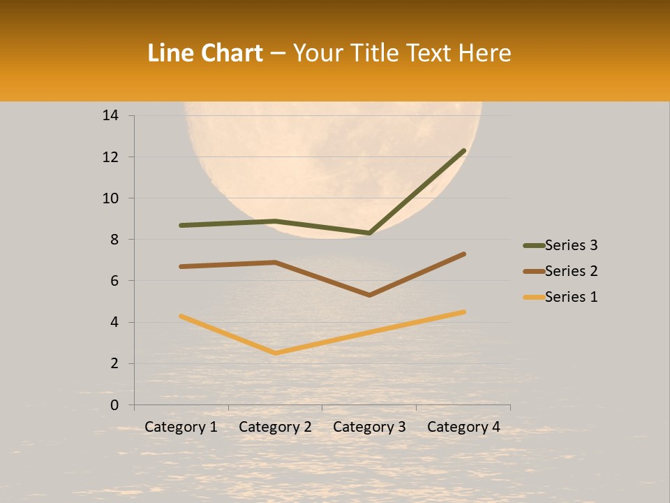 A Full Moon Over A Body Of Water PowerPoint Template