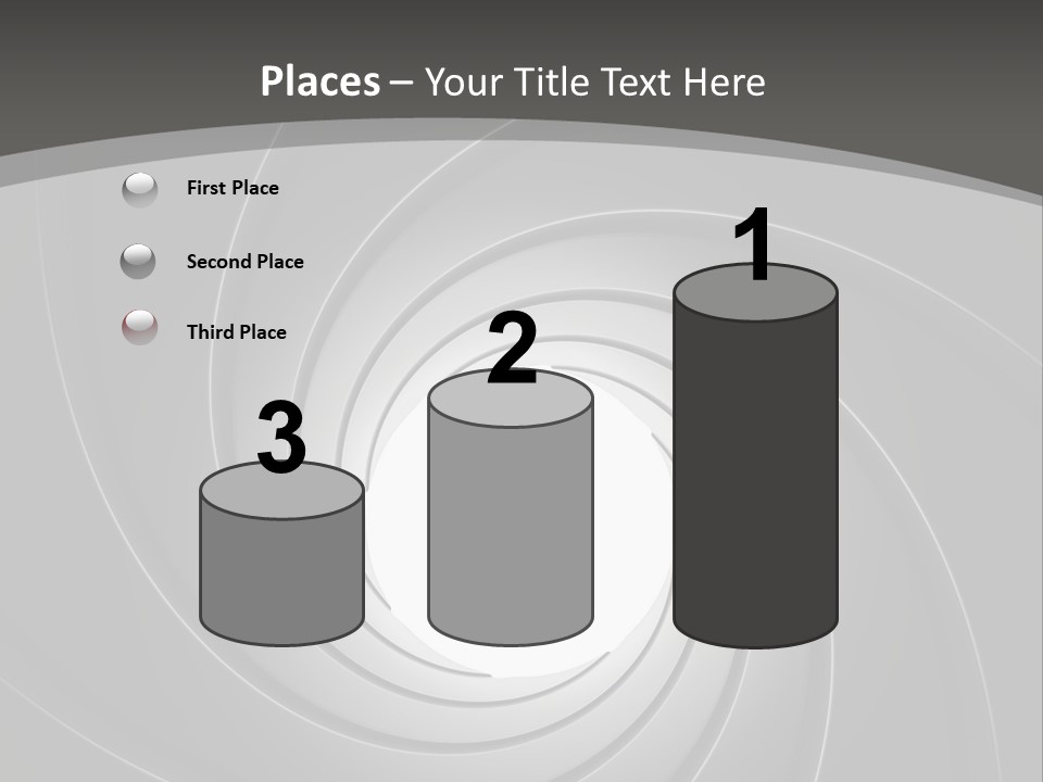 A Black And White Swirl Powerpoint Presentation PowerPoint Template