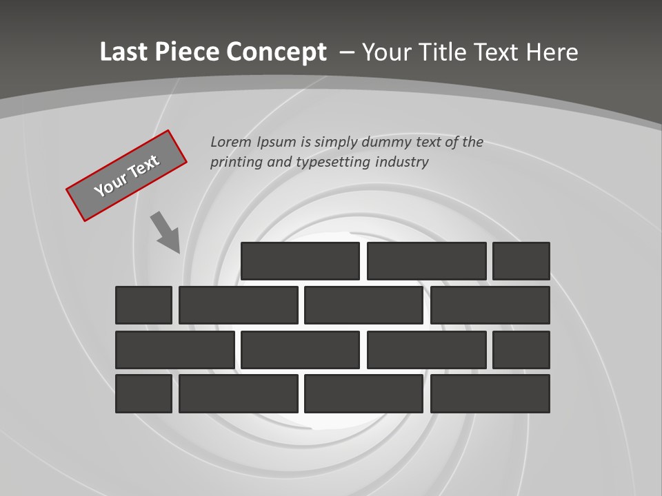 A Black And White Swirl Powerpoint Presentation PowerPoint Template