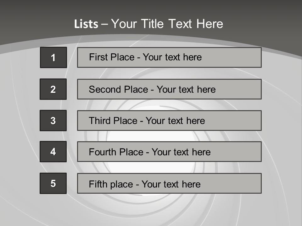 A Black And White Swirl Powerpoint Presentation PowerPoint Template