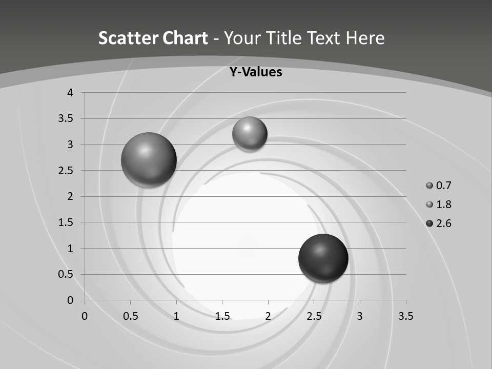 A Black And White Swirl Powerpoint Presentation PowerPoint Template