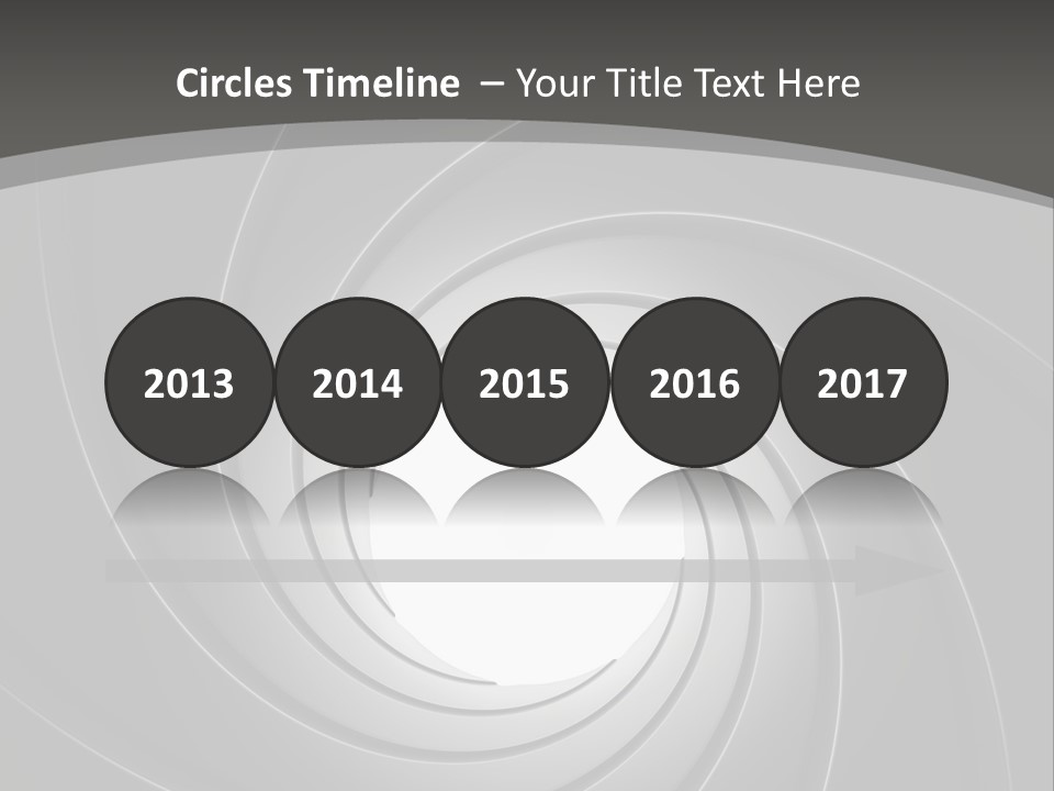 A Black And White Swirl Powerpoint Presentation PowerPoint Template