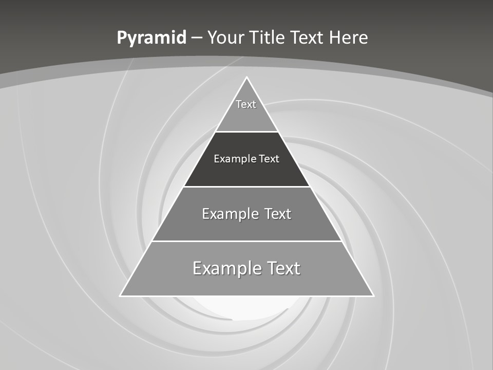 A Black And White Swirl Powerpoint Presentation PowerPoint Template