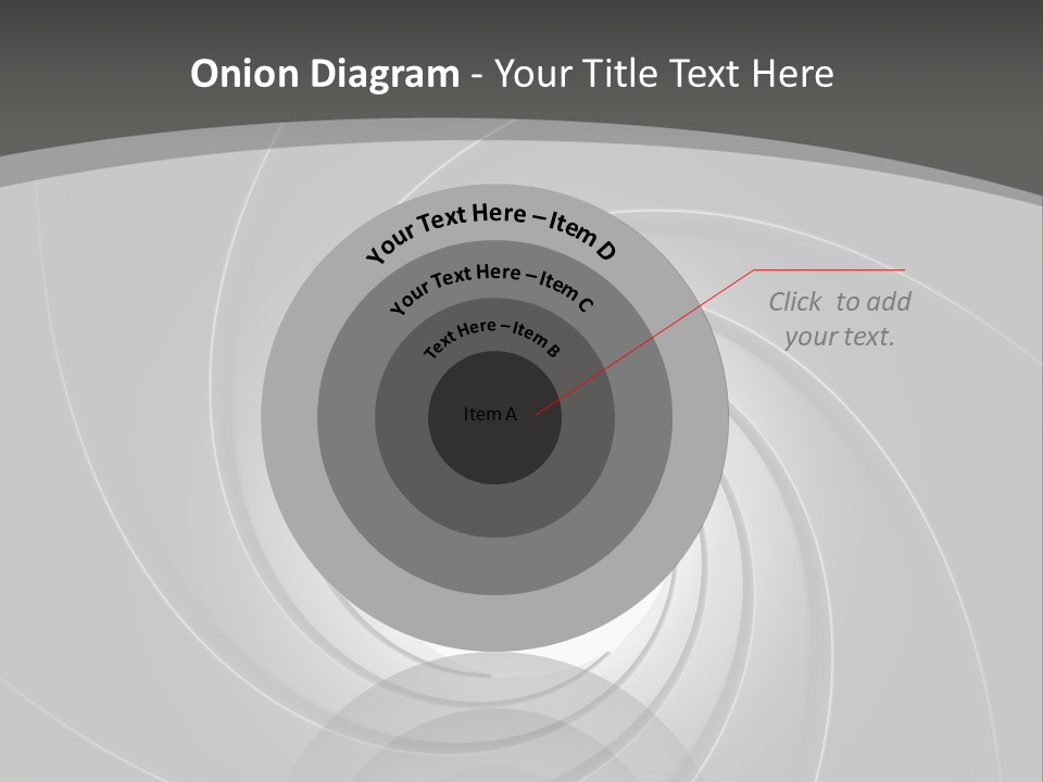 A Black And White Swirl Powerpoint Presentation PowerPoint Template