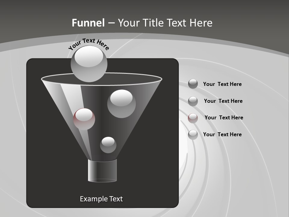 A Black And White Swirl Powerpoint Presentation PowerPoint Template