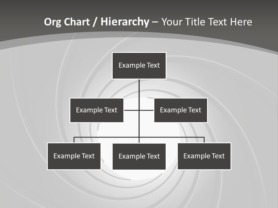 A Black And White Swirl Powerpoint Presentation PowerPoint Template