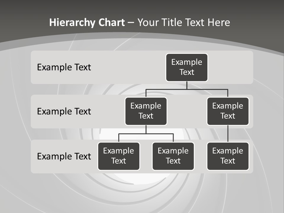 A Black And White Swirl Powerpoint Presentation PowerPoint Template