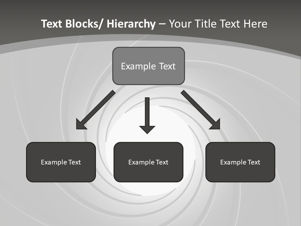 A Black And White Swirl Powerpoint Presentation PowerPoint Template