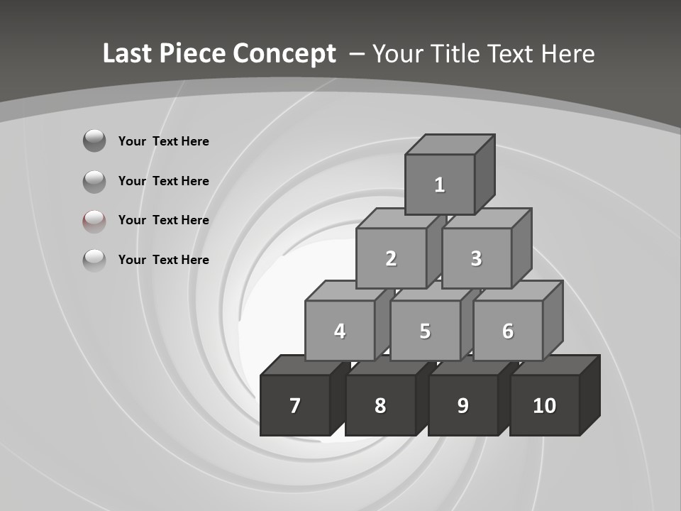 A Black And White Swirl Powerpoint Presentation PowerPoint Template