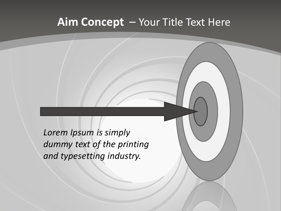 A Black And White Swirl Powerpoint Presentation PowerPoint Template