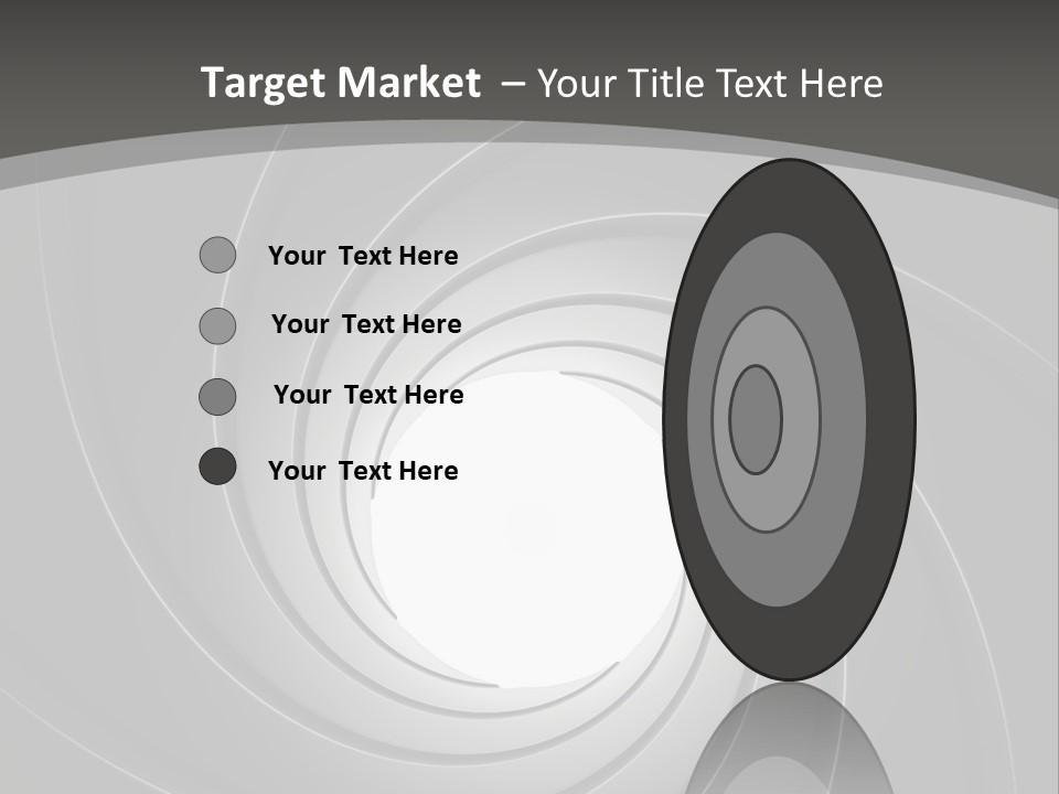 A Black And White Swirl Powerpoint Presentation PowerPoint Template