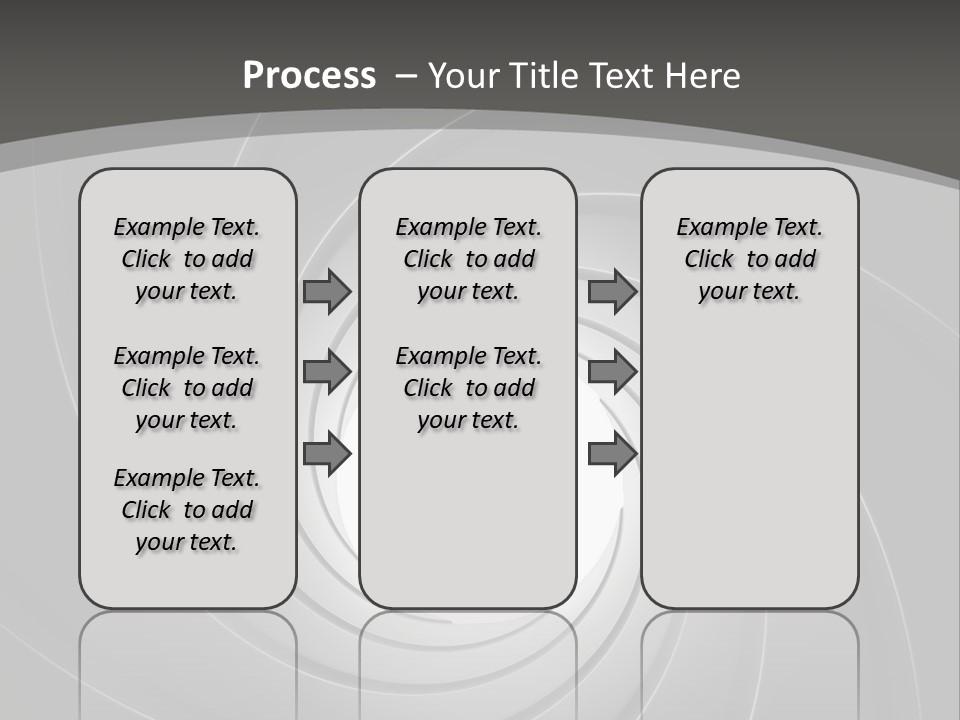 A Black And White Swirl Powerpoint Presentation PowerPoint Template