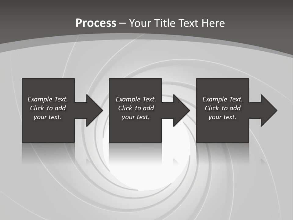 A Black And White Swirl Powerpoint Presentation PowerPoint Template