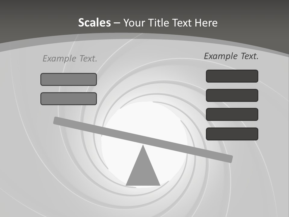 A Black And White Swirl Powerpoint Presentation PowerPoint Template