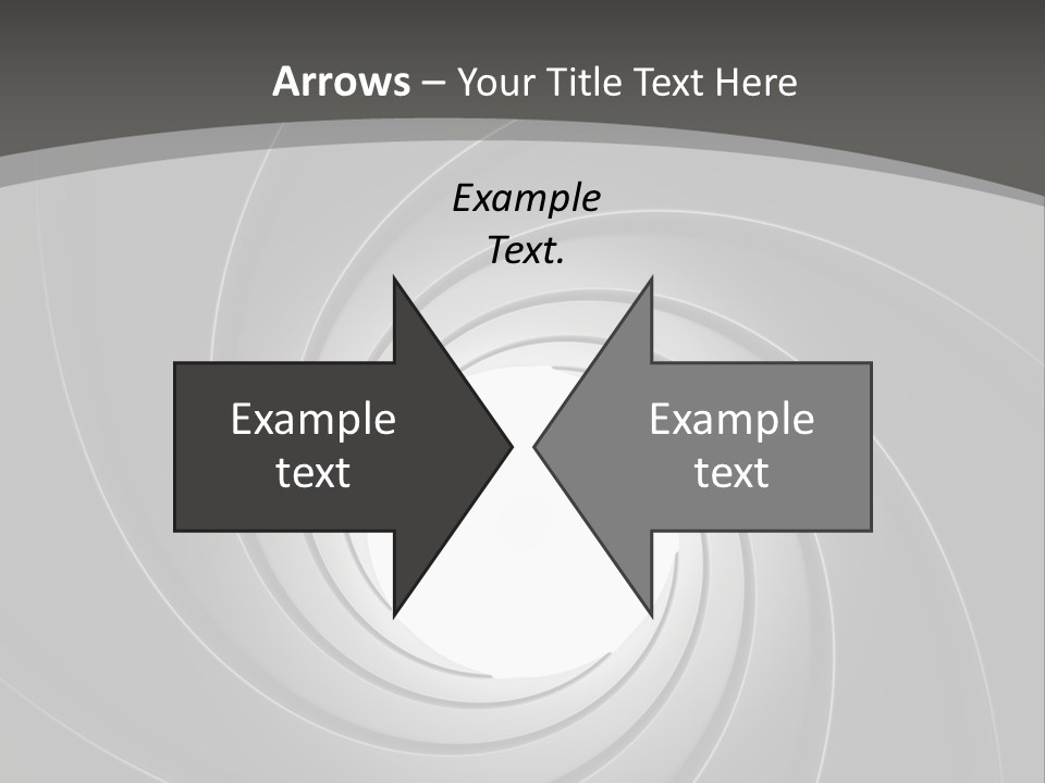 A Black And White Swirl Powerpoint Presentation PowerPoint Template