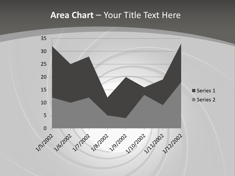 A Black And White Swirl Powerpoint Presentation PowerPoint Template