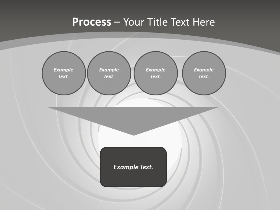 A Black And White Swirl Powerpoint Presentation PowerPoint Template