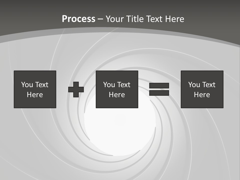 A Black And White Swirl Powerpoint Presentation PowerPoint Template