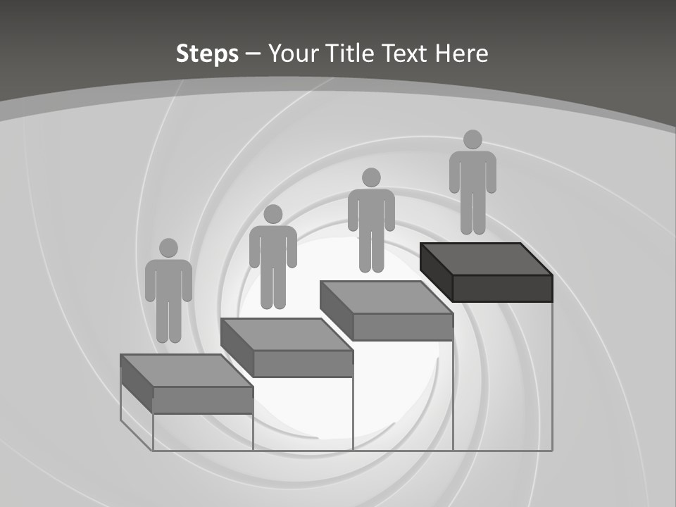 A Black And White Swirl Powerpoint Presentation PowerPoint Template