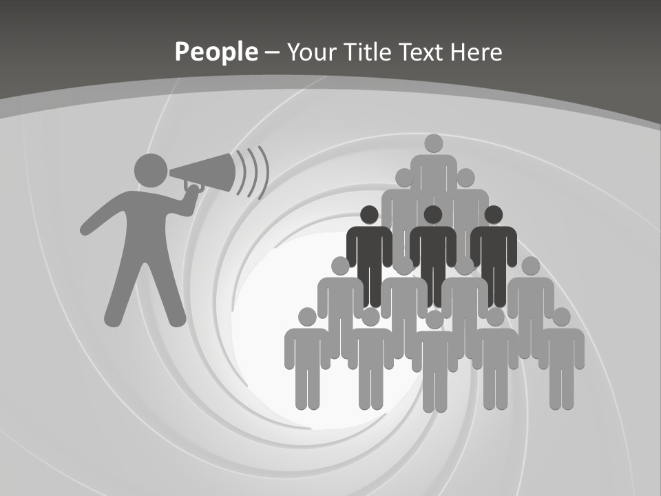 A Black And White Swirl Powerpoint Presentation PowerPoint Template