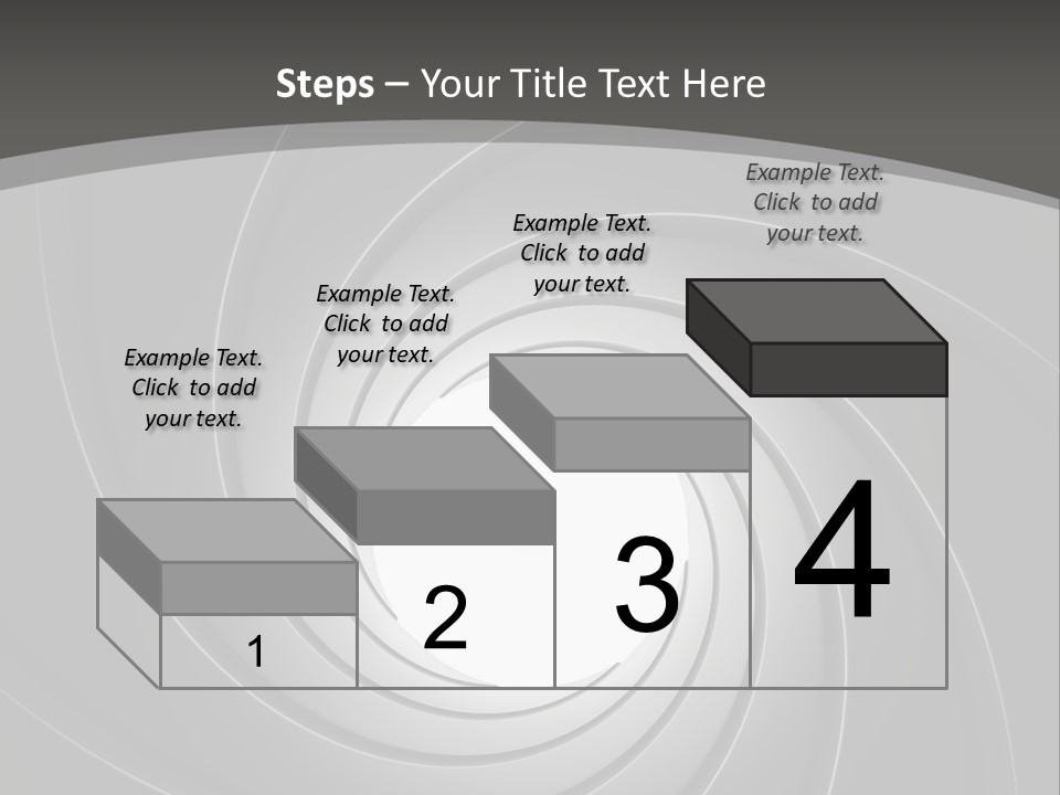 A Black And White Swirl Powerpoint Presentation PowerPoint Template