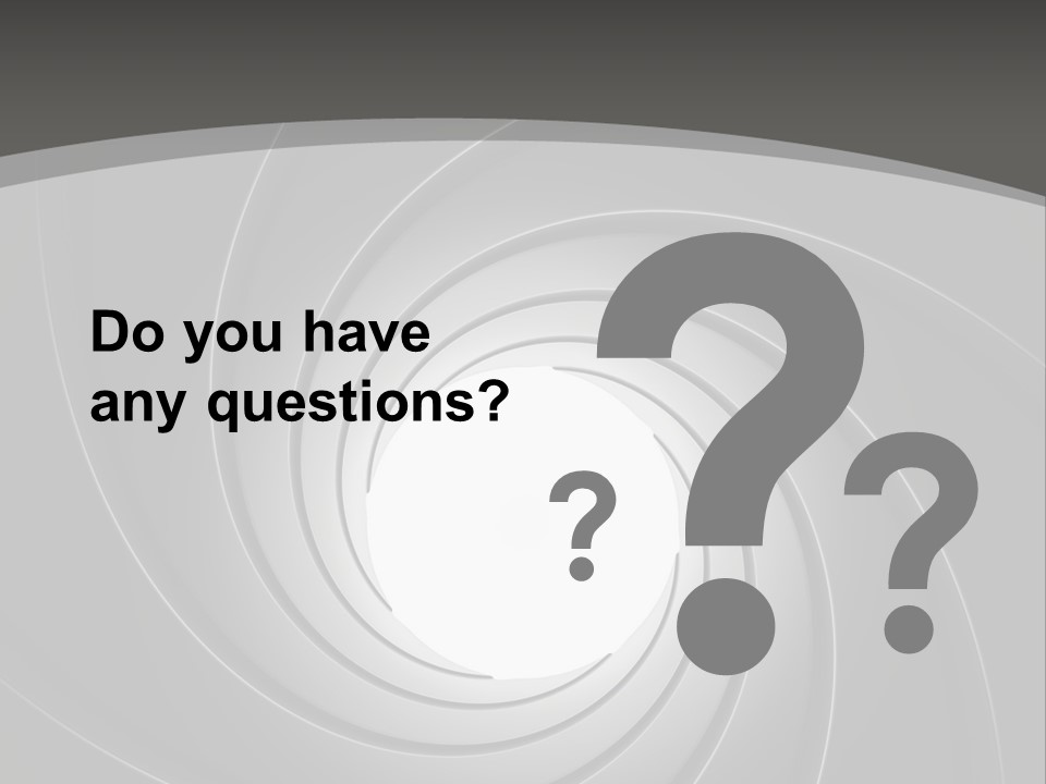 A Black And White Swirl Powerpoint Presentation PowerPoint Template