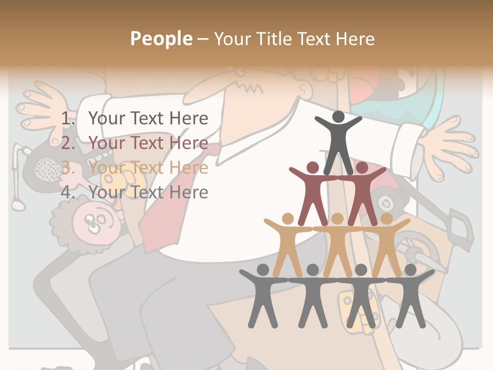 A Man In A Business Suit Is Climbing Up A Wall PowerPoint Template