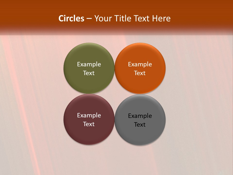 An Orange And Black Background With A White Border PowerPoint Template