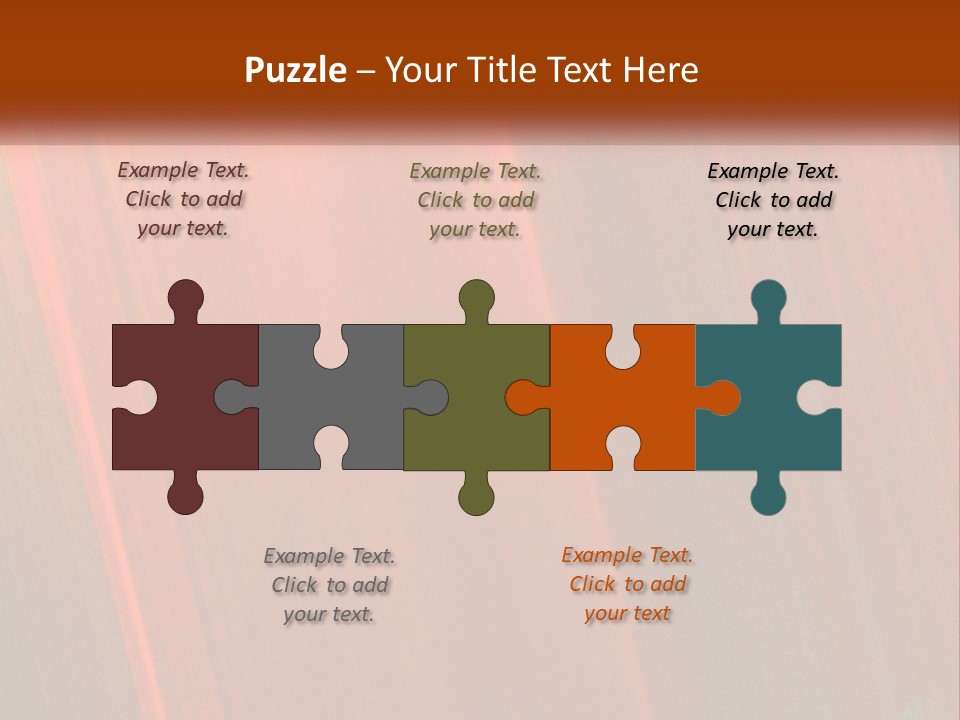 An Orange And Black Background With A White Border PowerPoint Template
