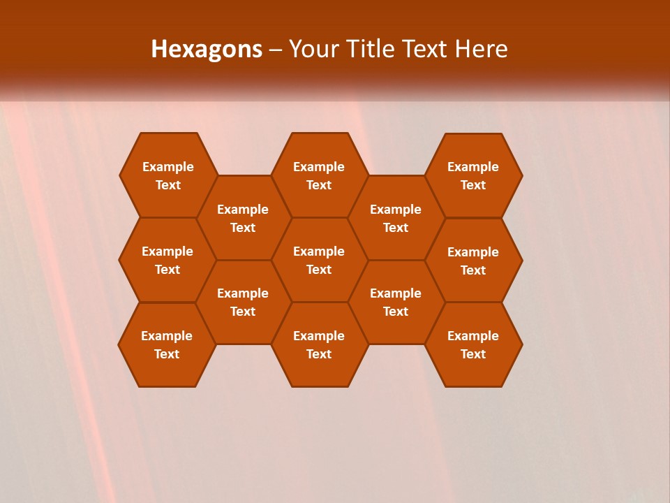 An Orange And Black Background With A White Border PowerPoint Template