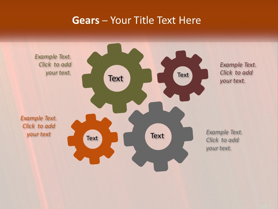 An Orange And Black Background With A White Border PowerPoint Template