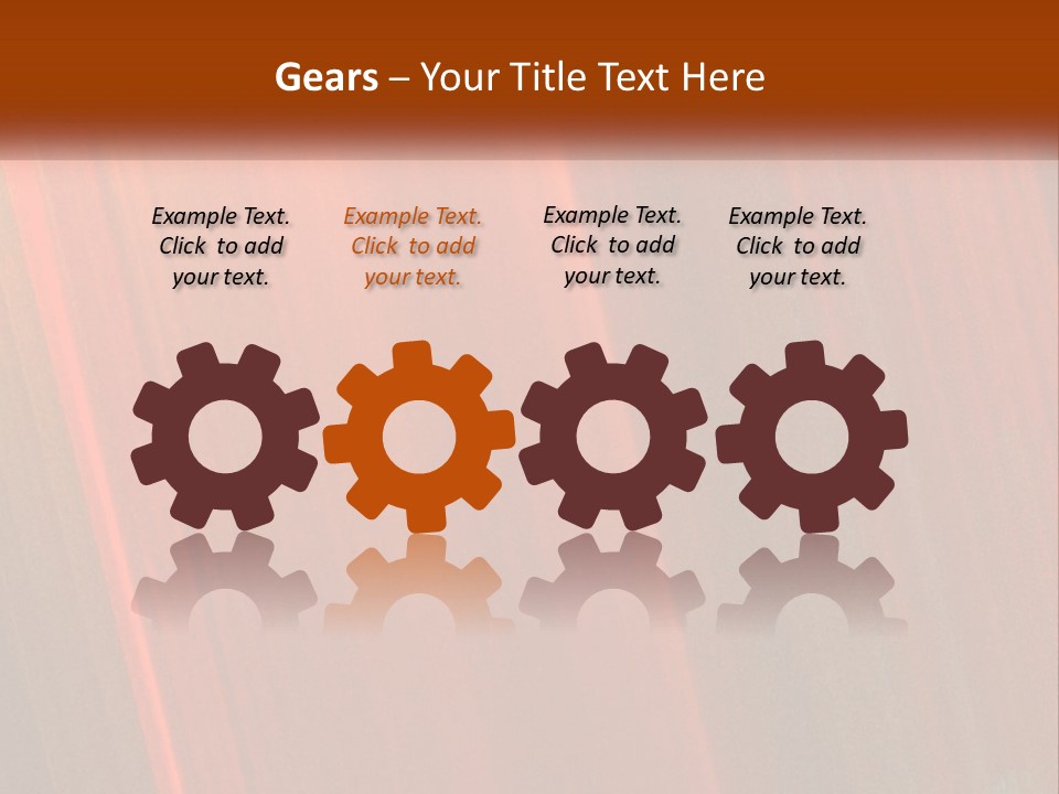 An Orange And Black Background With A White Border PowerPoint Template