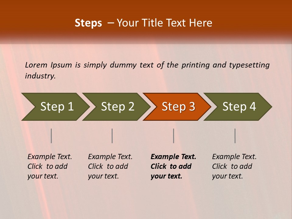 An Orange And Black Background With A White Border PowerPoint Template