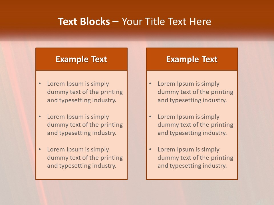 An Orange And Black Background With A White Border PowerPoint Template