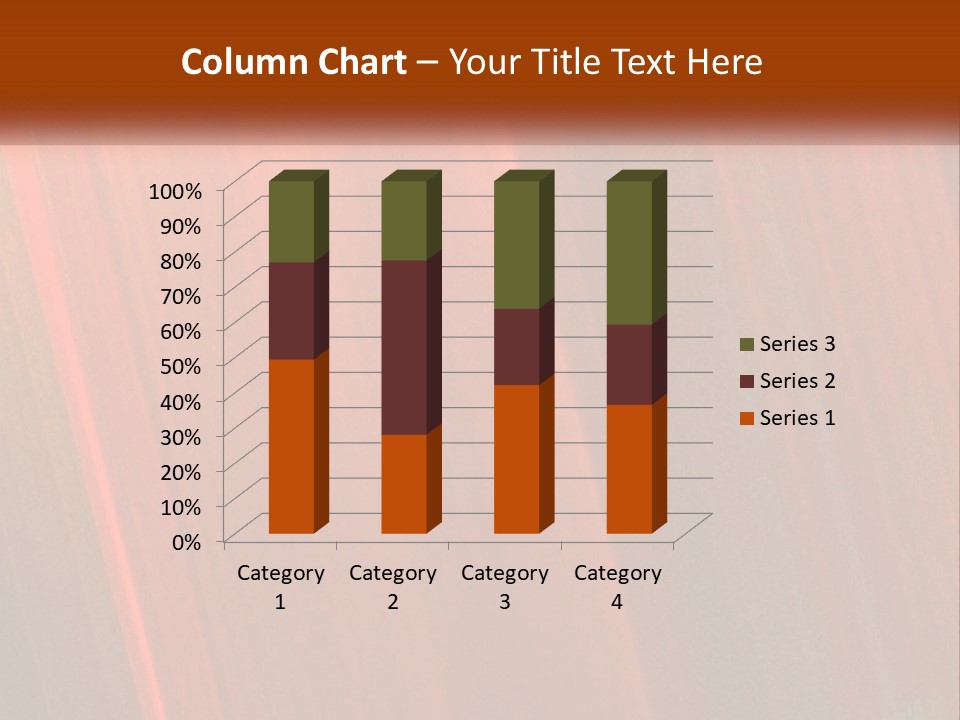 An Orange And Black Background With A White Border PowerPoint Template