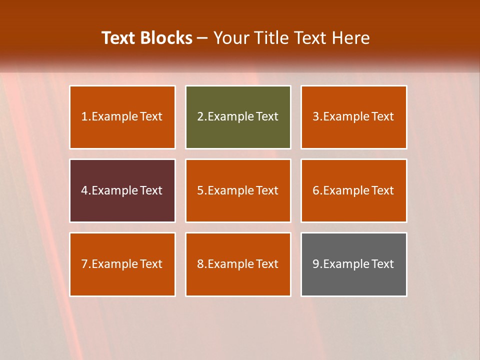 An Orange And Black Background With A White Border PowerPoint Template