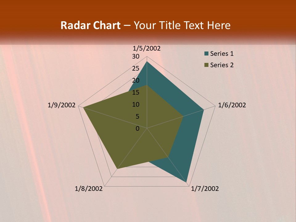 An Orange And Black Background With A White Border PowerPoint Template