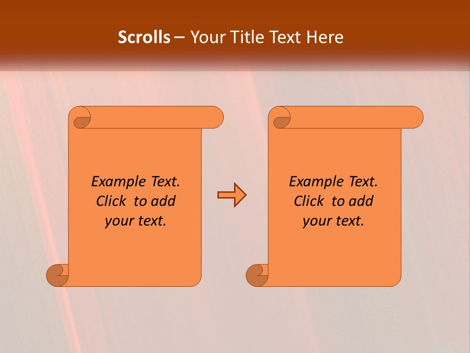 An Orange And Black Background With A White Border PowerPoint Template