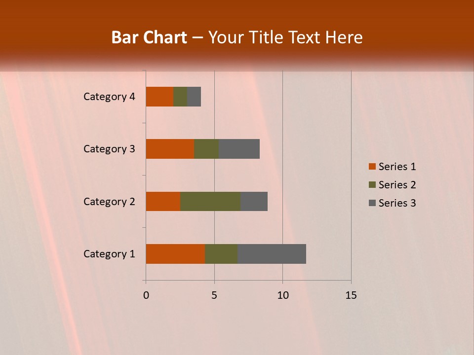 An Orange And Black Background With A White Border PowerPoint Template