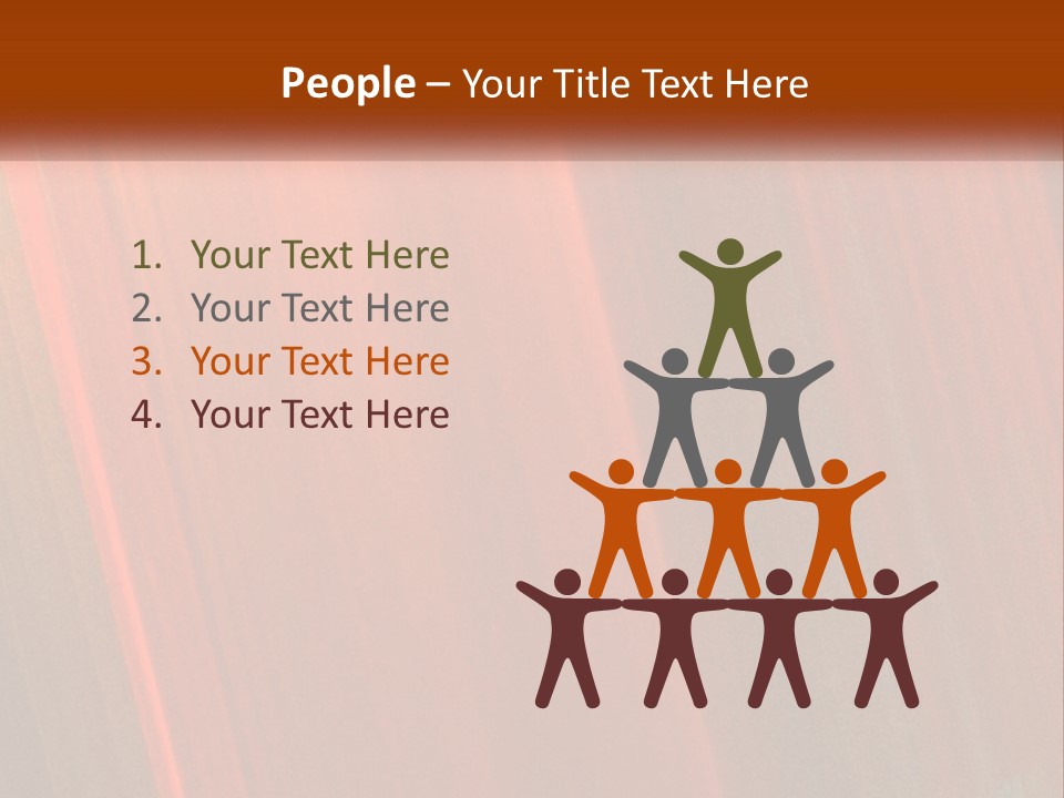 An Orange And Black Background With A White Border PowerPoint Template