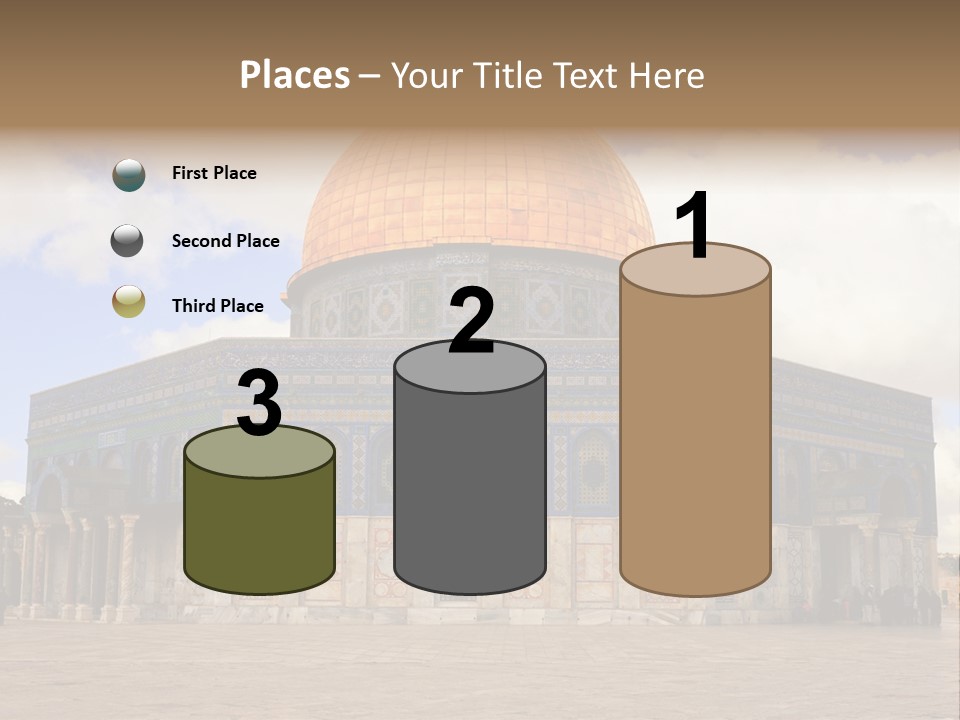 The Dome Of The Rock In The Temple Of The Rock In The Temple Of The PowerPoint Template