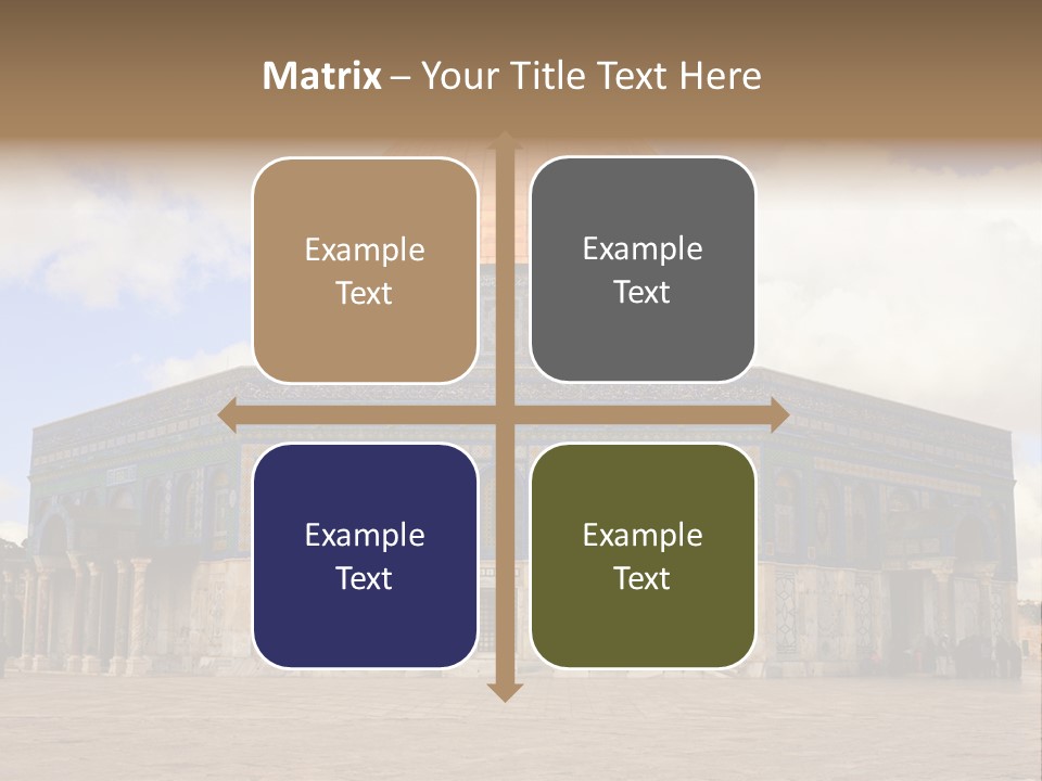 The Dome Of The Rock In The Temple Of The Rock In The Temple Of The PowerPoint Template