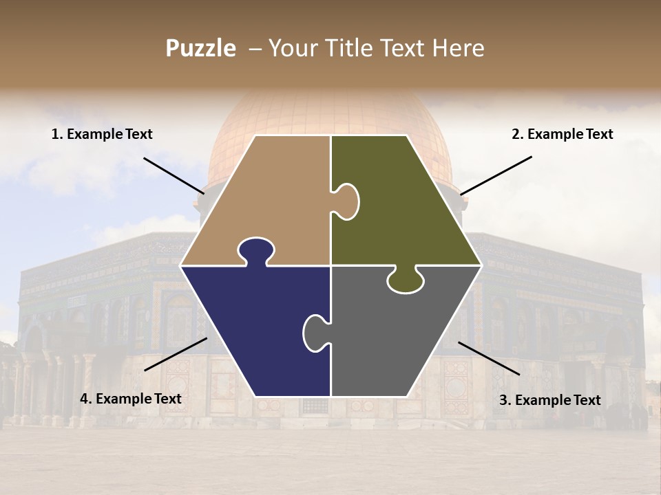 The Dome Of The Rock In The Temple Of The Rock In The Temple Of The PowerPoint Template