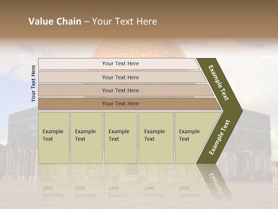 The Dome Of The Rock In The Temple Of The Rock In The Temple Of The PowerPoint Template