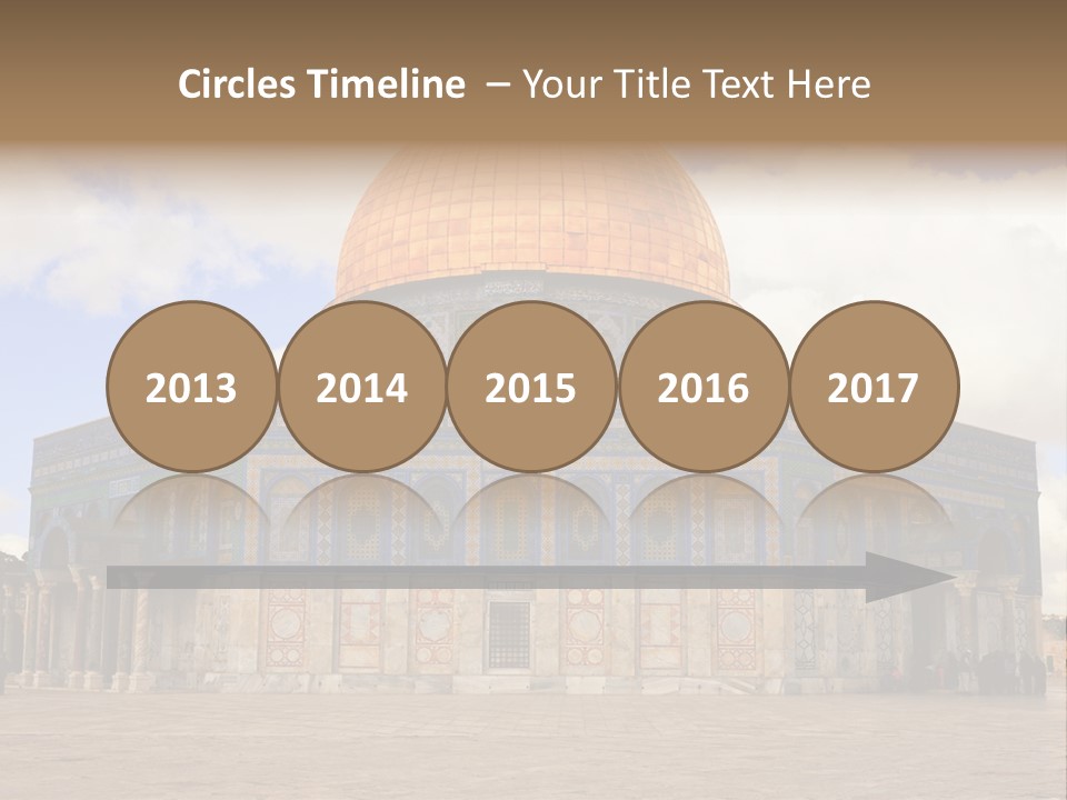 The Dome Of The Rock In The Temple Of The Rock In The Temple Of The PowerPoint Template