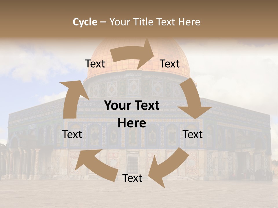 The Dome Of The Rock In The Temple Of The Rock In The Temple Of The PowerPoint Template