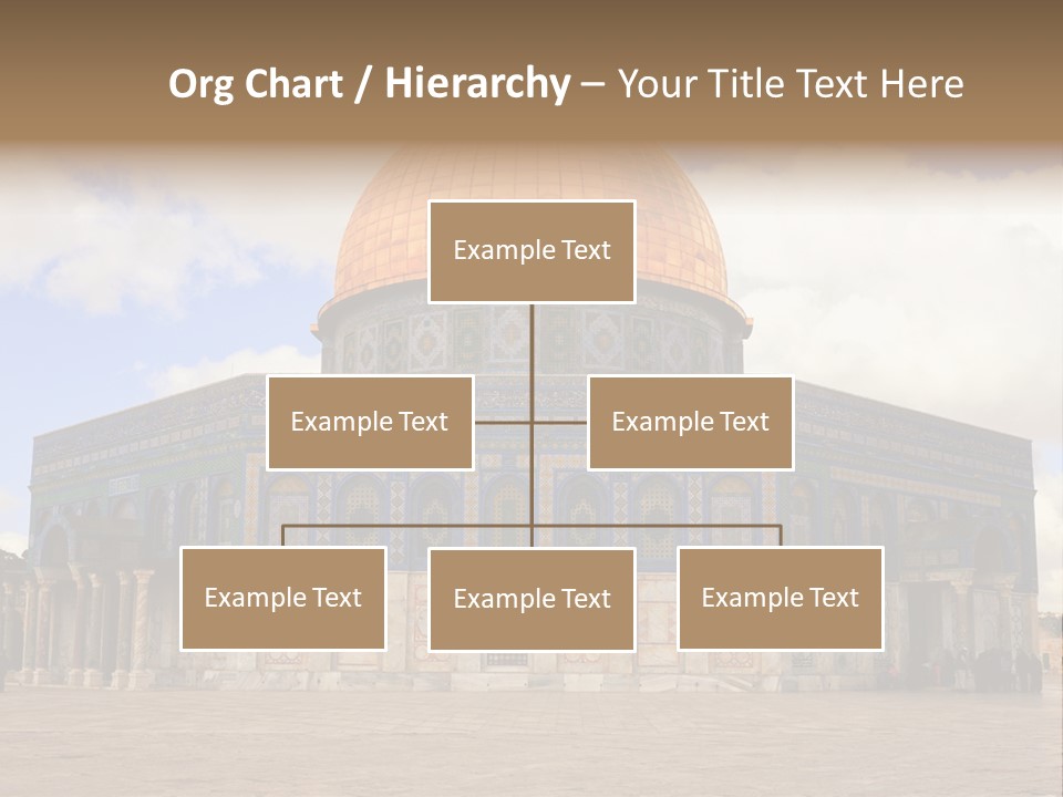 The Dome Of The Rock In The Temple Of The Rock In The Temple Of The PowerPoint Template
