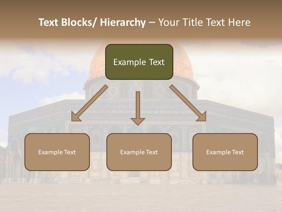 The Dome Of The Rock In The Temple Of The Rock In The Temple Of The PowerPoint Template